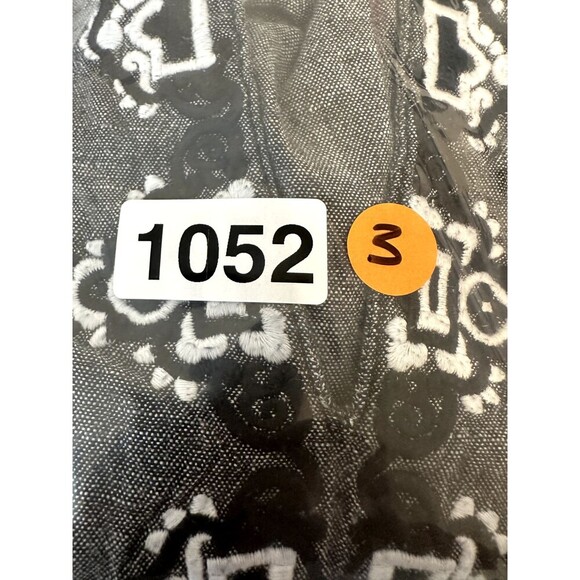 JM Collection Womans Linen Embroidered Top Size 14 Boho Artsy Lagenlook Western - Picture 9 of 10